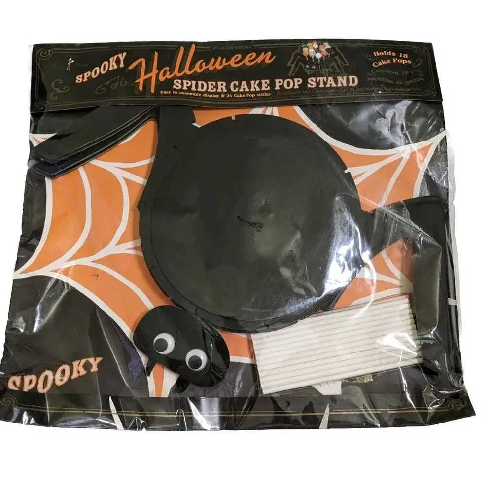 Williams Sonoma Halloween Spider Cake Pop Stand Cakes New Party Celebration